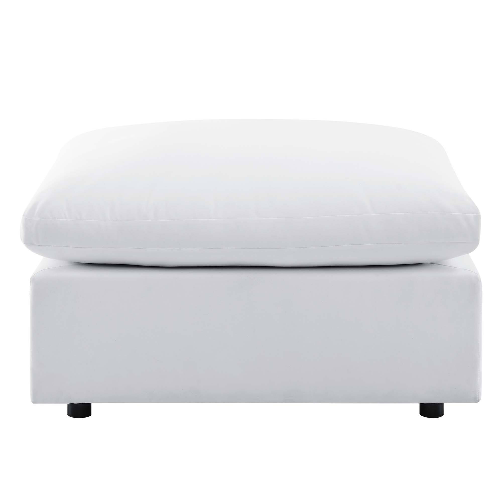 Alt View 1. Modway - Commix Sunbrella® Outdoor Patio Ottoman by Modway - White.