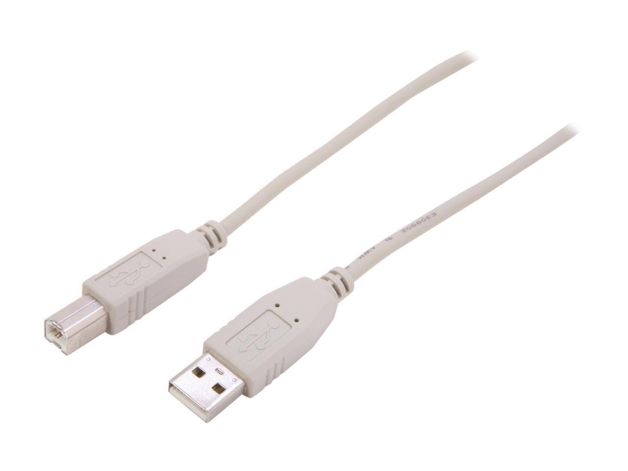 Front. Nippon Labs - Nippon Labs Beige 15 ft. USB Cable A/Male to B/Male Model 15ft USB-15-AB 15 Feet.