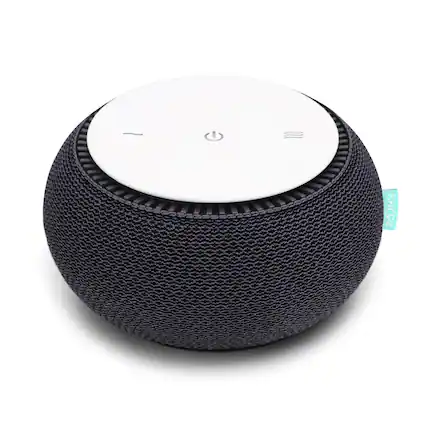 Front. SNOOZ - SNOOZ Smart White Noise Machine, Non-Looping White Noise with Real Fan Inside - Charcoal.