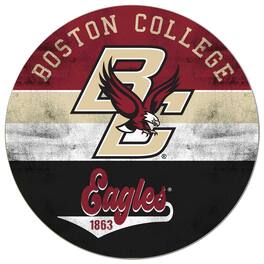 Jardine - Boston College Eagles 20'' x 20'' Retro Logo Circle Sign - Maroon