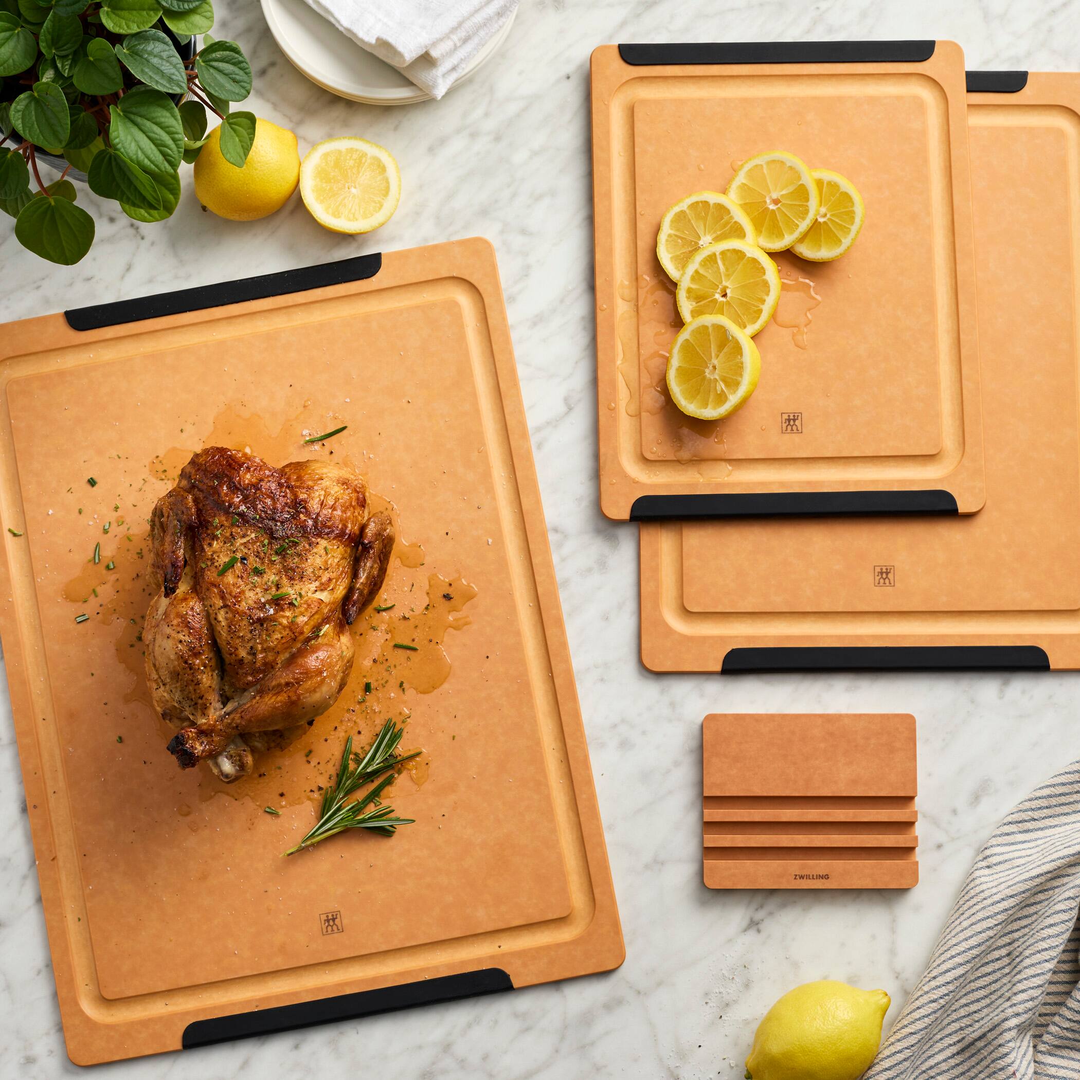 Alt View 3. ZWILLING - ZWILLING Plant Fiber 4-pc Cutting Board Set - Natural.