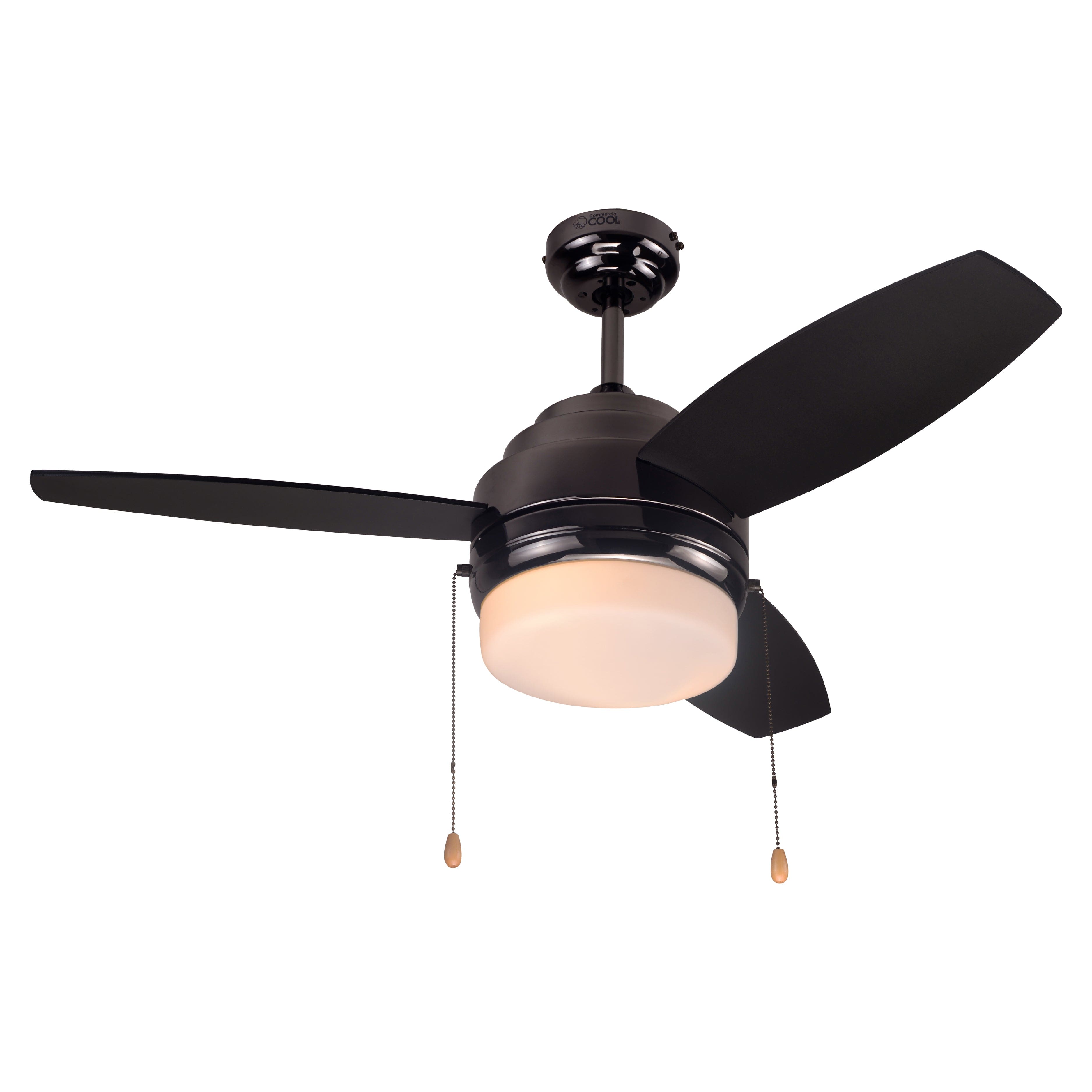 Commercial Cool - 42 inch Ceiling Fan 3-Blade - Black/Graphite