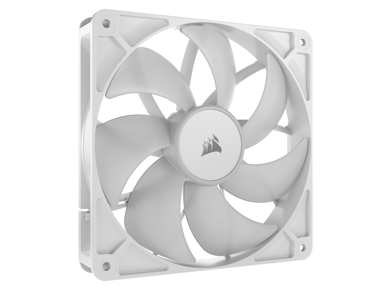 Alt View 9. CORSAIR - CORSAIR RS140 ARGB PWM 140mm Fans (Dual Pack) - White, Simplified Control, AirGuide Cooling, Magnetic Bearing - White.