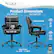 Left. Click365 - Transform 2.0 Extra Comfort Ergonomic Mid-Back Desk Chair - Black.