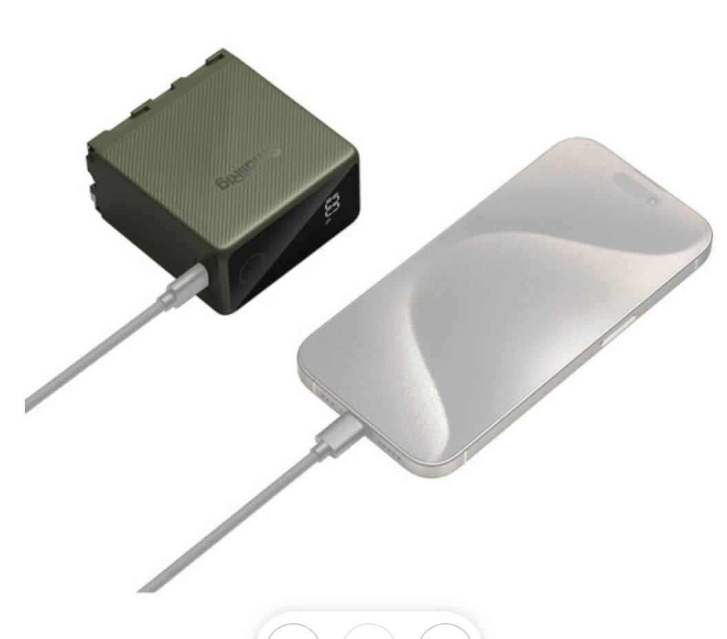 Alt View 4. Smallrig - SmallRig L-Series NP-F970 USB-C Rechargeable Camera Battery (Green) for LED Lights, Monitors, and Cameras-4577.