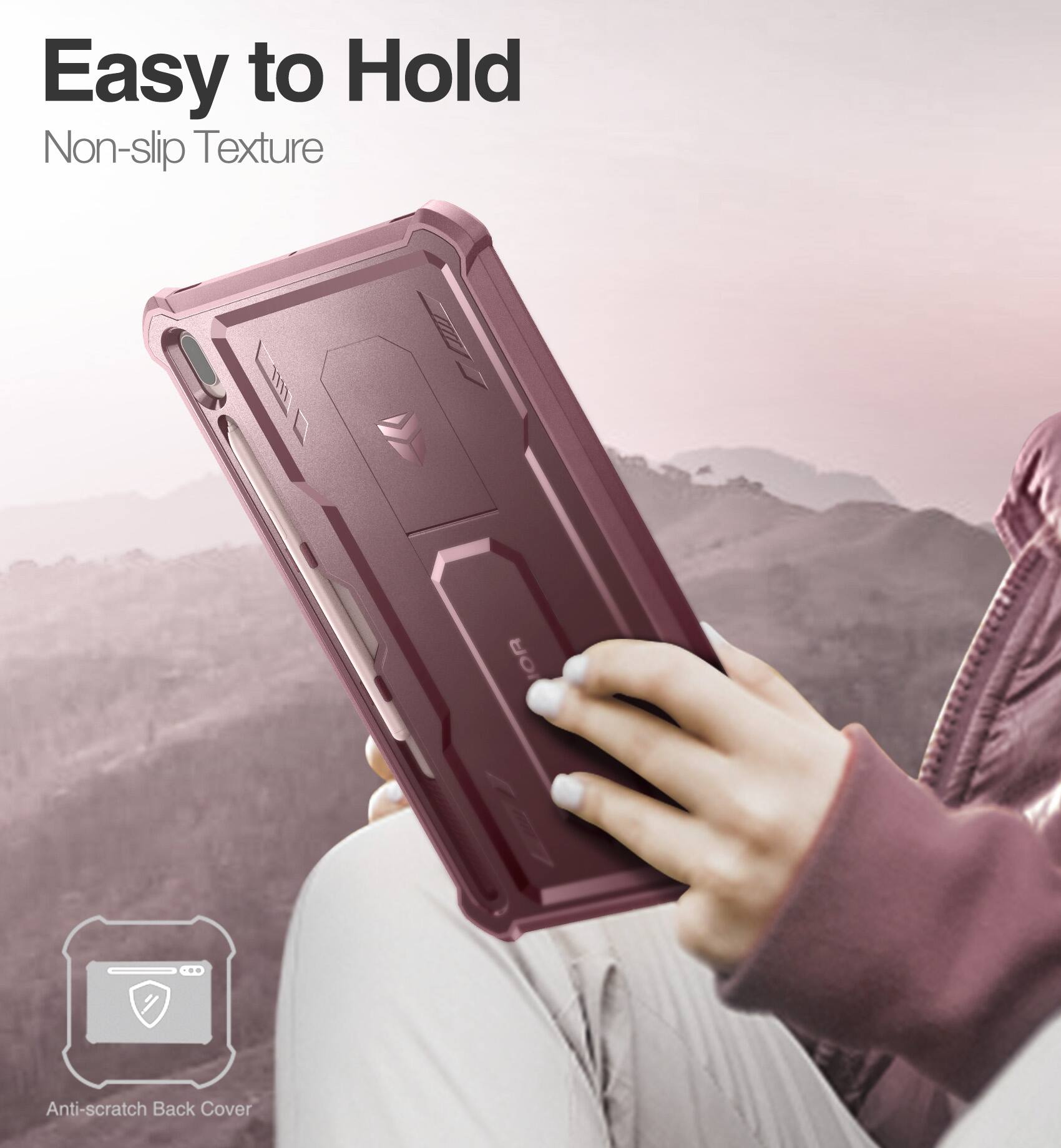 Easy to Hold  
Non-slip Texture  

Anti-scratch Back Cover