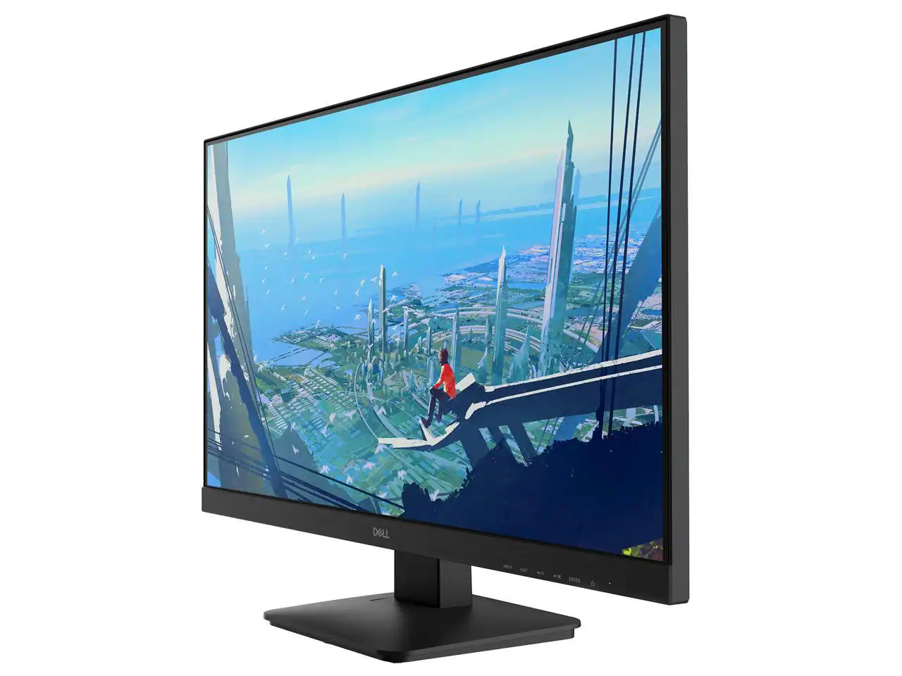 Alt View 1. Dell - D2719HGF 27" Gaming Monitor Full HD 144Hz AMD FreeSync Anti-Glare LED-Backlit Built-in Speakers HDMI Display Port - Black.