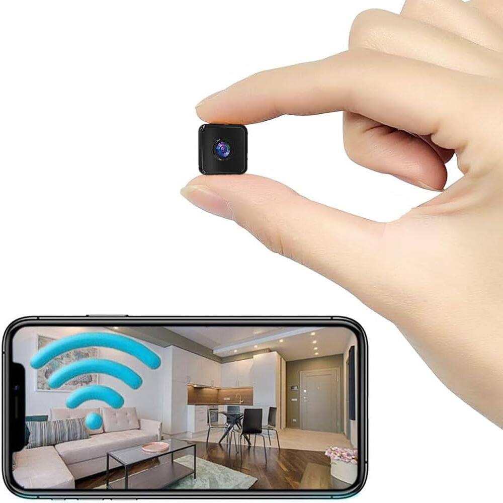 Front. RTMB - Mini Indoor Security Wireless Home Camera Small Outdoor WiFi Pet Cameras,2025 Upgraded 1080P Tiny Nanny Cam - Black.