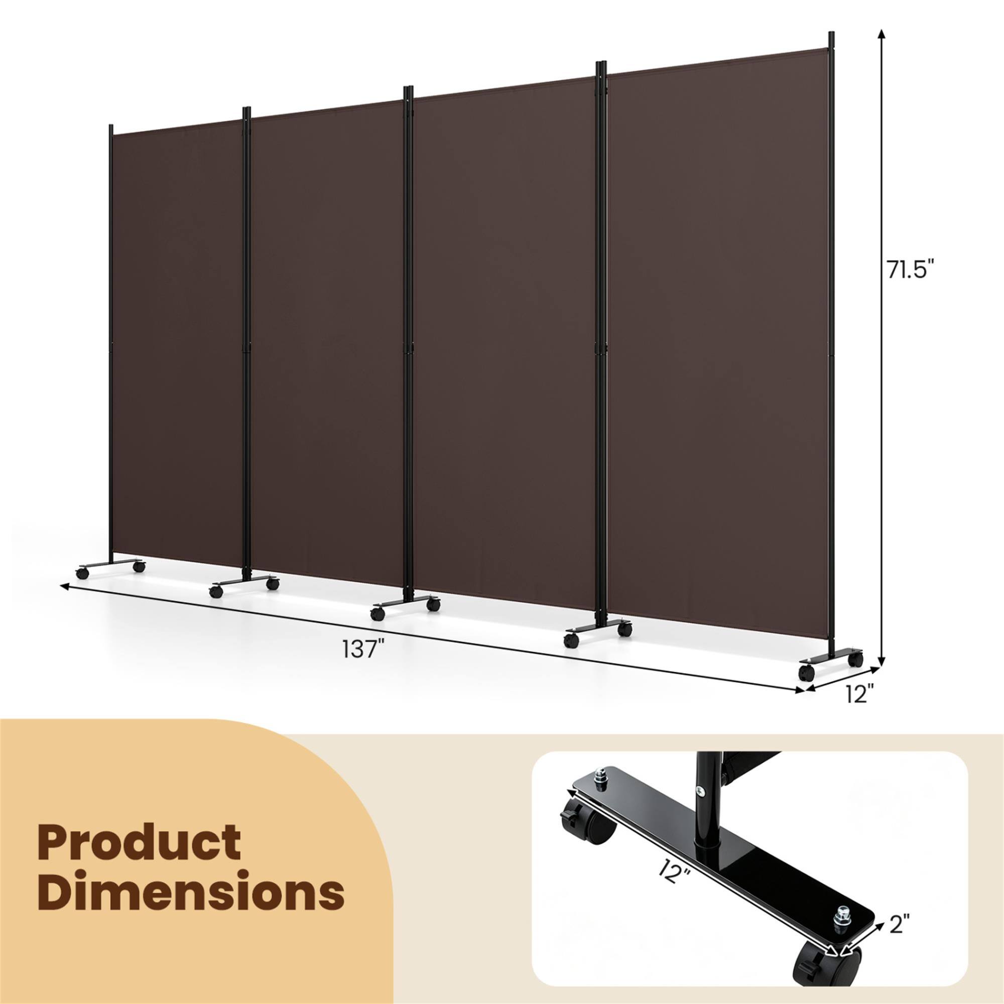 71.5"  
137"  
12"  
Product Dimensions  
12"  
2"
