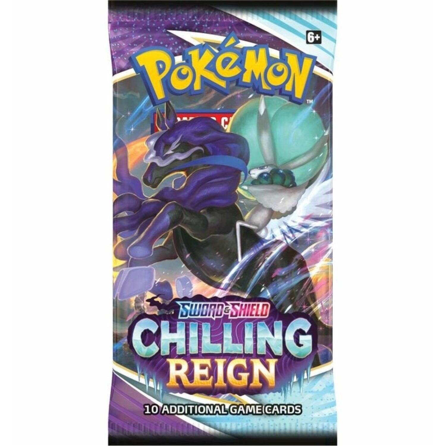 6+ Pokémon TCG Sword & Shield Chilling Reign 10 Additional Game Cards