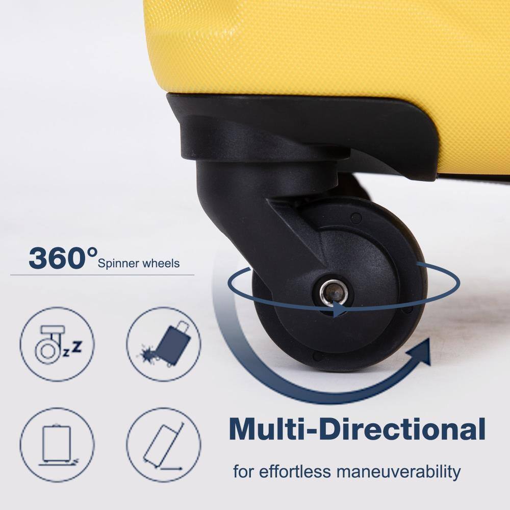 360° Spinner wheels

Multi-Directional for effortless maneuverability