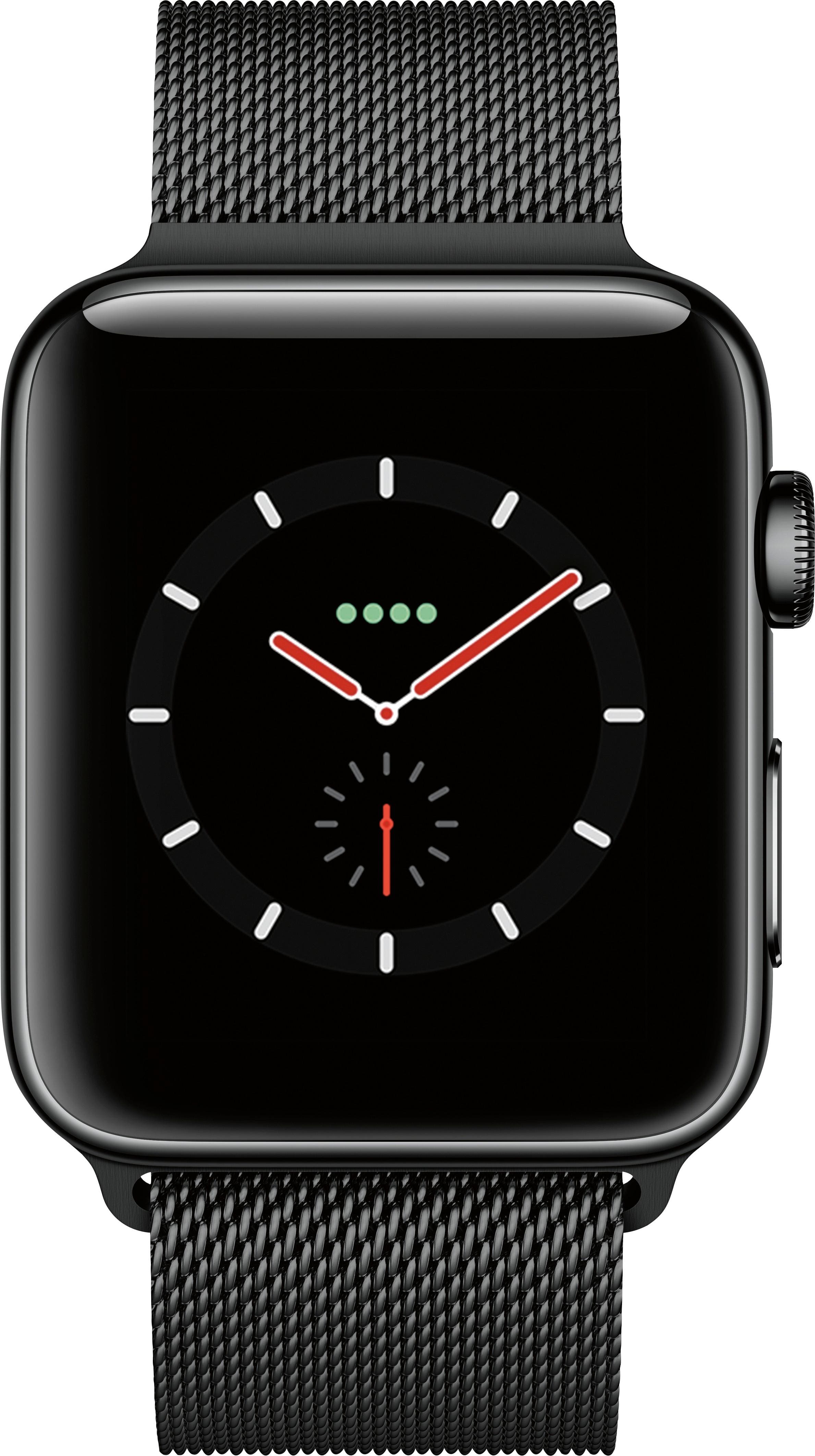 Best Buy: Apple Watch Series 3 (GPS + Cellular), 42mm Space Black ...