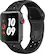 Angle. Apple - Apple Watch Nike+ Series 3 (GPS + Cellular), 38mm Space Gray Aluminum Case with Anthracite/Black Nike Sport Band - Space Gray Aluminum.