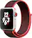 Angle. Apple - Apple Watch Nike+ Series 3 (GPS + Cellular), 38mm Silver Aluminum Case with Bright Crimson/Black Nike Sport Loop - Silver Aluminum.