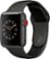Angle Zoom. Apple Watch Edition (GPS + Cellular) 38mm Gray Ceramic Case with Gray/Black Sport Band - Gray Ceramic.
