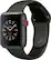 Angle. Apple - Apple Watch Edition (GPS + Cellular) 38mm Ceramic Case with Gray/Black Sport Band - Gray Ceramic.