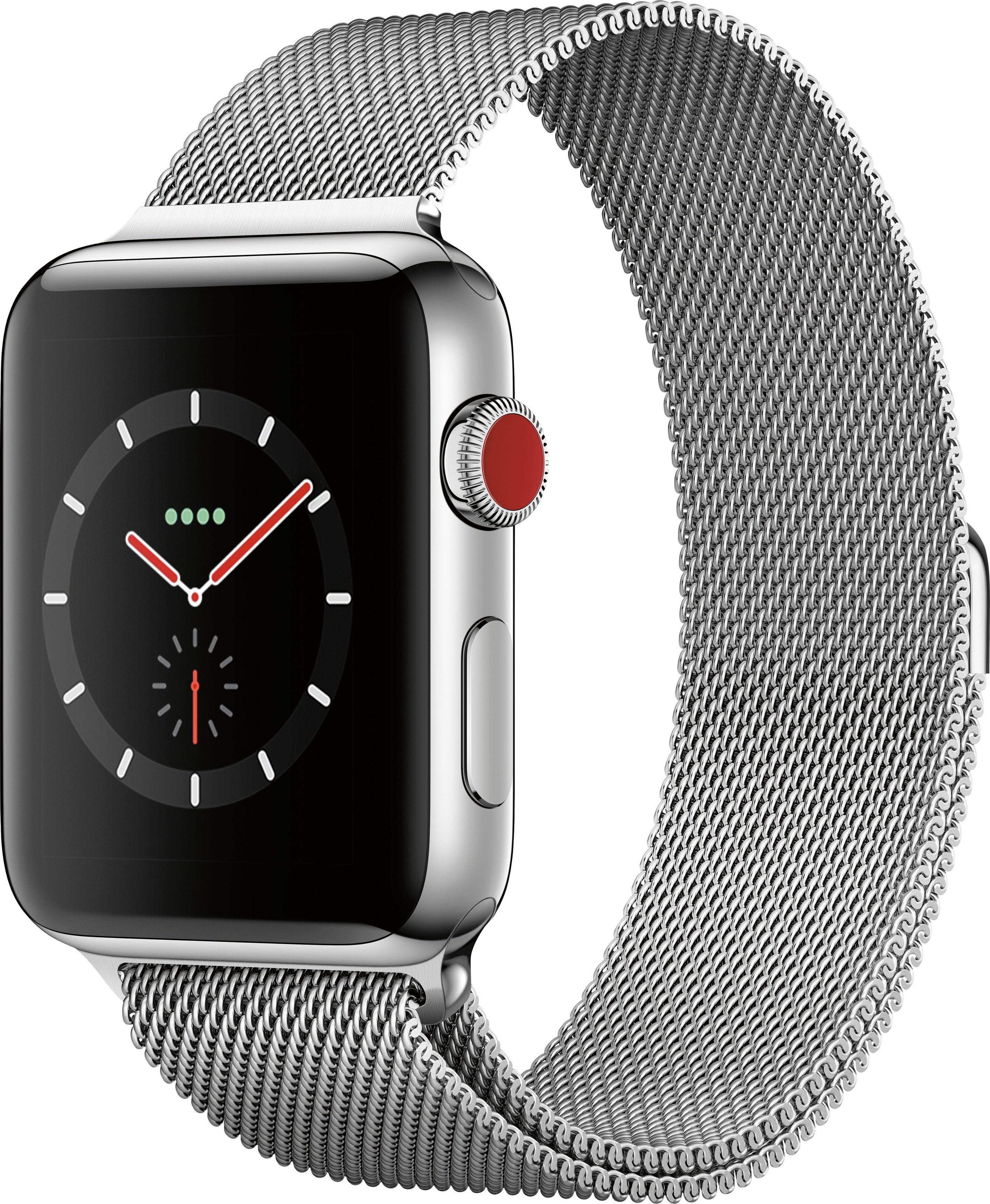 Apple Watch Series 3 (GPS + Cellular), 42mm Stainless - Best Buy