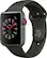 Angle. Apple - Apple Watch Series 3 (GPS + Cellular) 42mm Space Gray Aluminum Case with Gray Sport Band - Space Gray Aluminum.