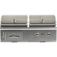 Coyote - 50" Liquid Propane/Charcoal Hybrid Grill - Stainless Steel - Angle_Zoom