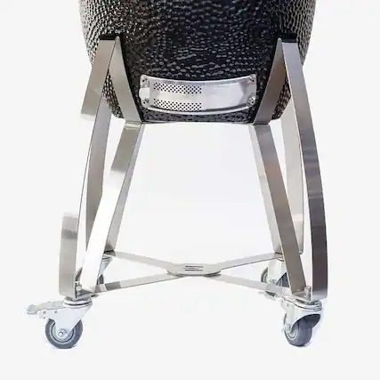 Angle. Coyote - Cart for Coyote Asado Cooker - Stainless Steel.