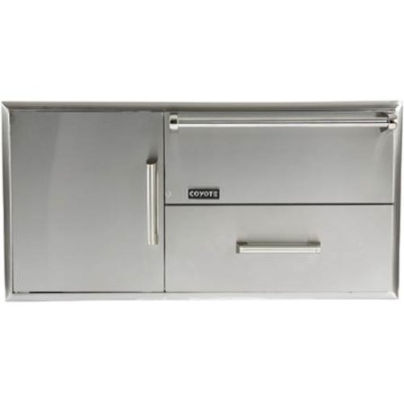 Coyote - Warming Drawer and Access Doors Combo - Stainless Steel