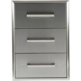 Coyote - Three-Drawer Cabinet - Stainless Steel
