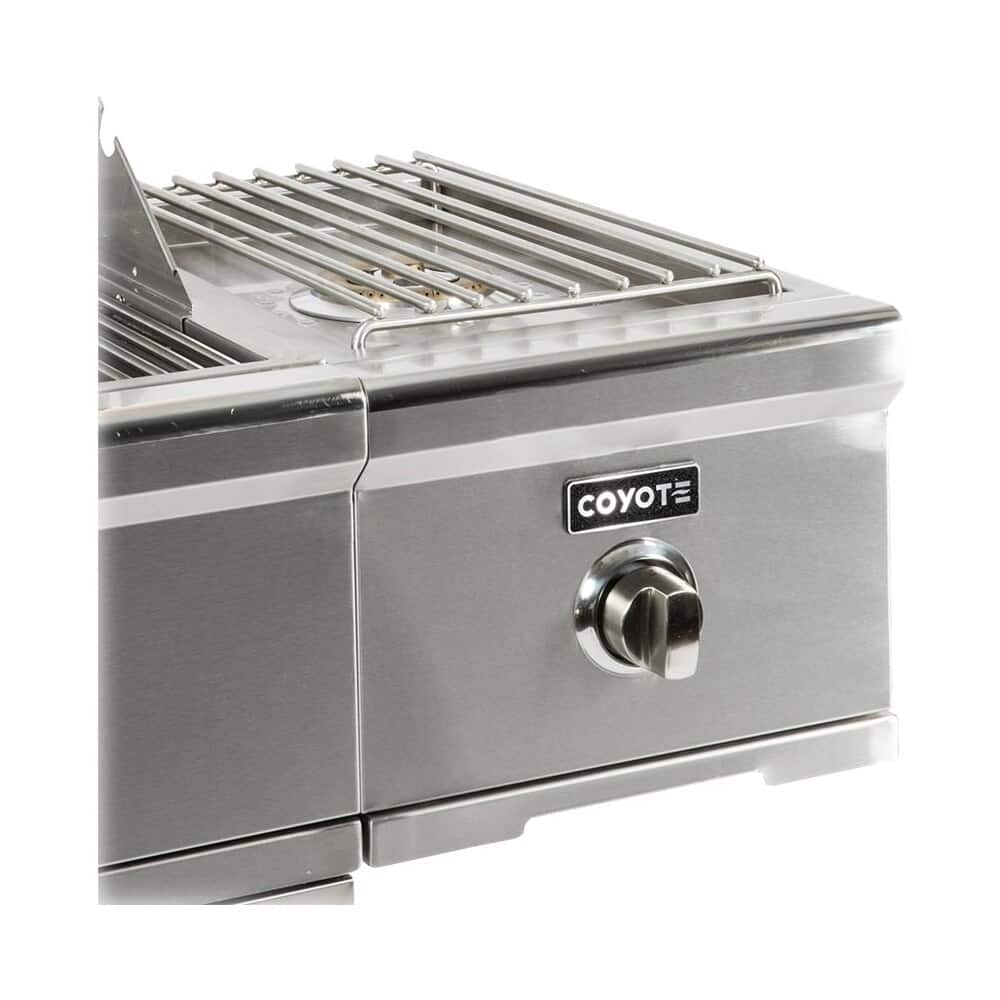 Coyote - 11.4" Side Burner - Stainless Steel - Angle_Zoom