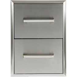 Coyote - Two-Drawer Cabinet - Silver - Front_Zoom