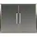 Front. Coyote Outdoor Living - 31" Double Access Doors - Stainless Steel.
