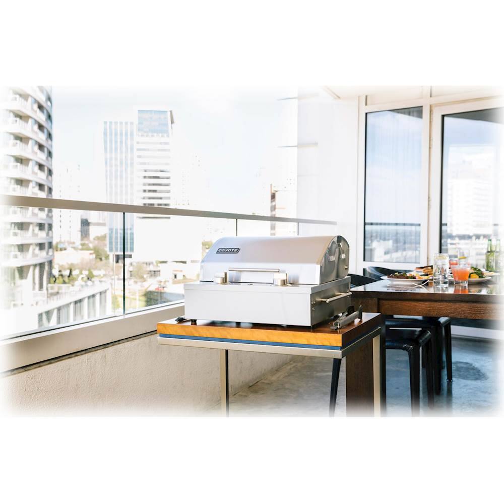 Alt View 14. Coyote - Electric Grill - Stainless Steel.
