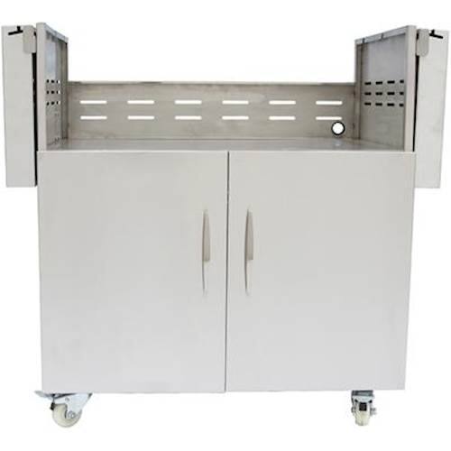 Angle View: Coyote - Freestanding Cart for 36" Gas Grill - Stainless steel