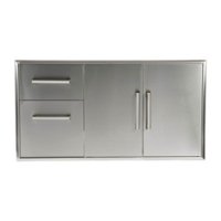 Coyote - Two Drawer Cabinet & Double Access Doors - Stainless Steel - Angle_Zoom