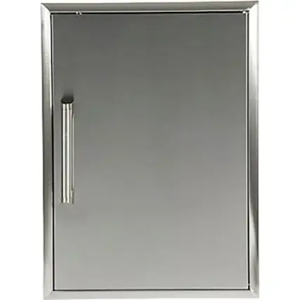 Front. Coyote Outdoor Living - 24" x 17" Single Access Door - Stainless Steel.