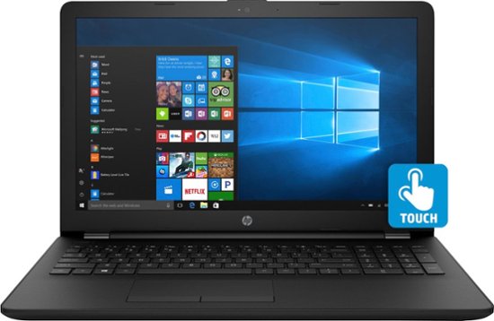 HP 15.6 TouchScreen Laptop  Intel Core i3  8GB Memory  1TB Hard Drive Jet Black 15BS013DX 