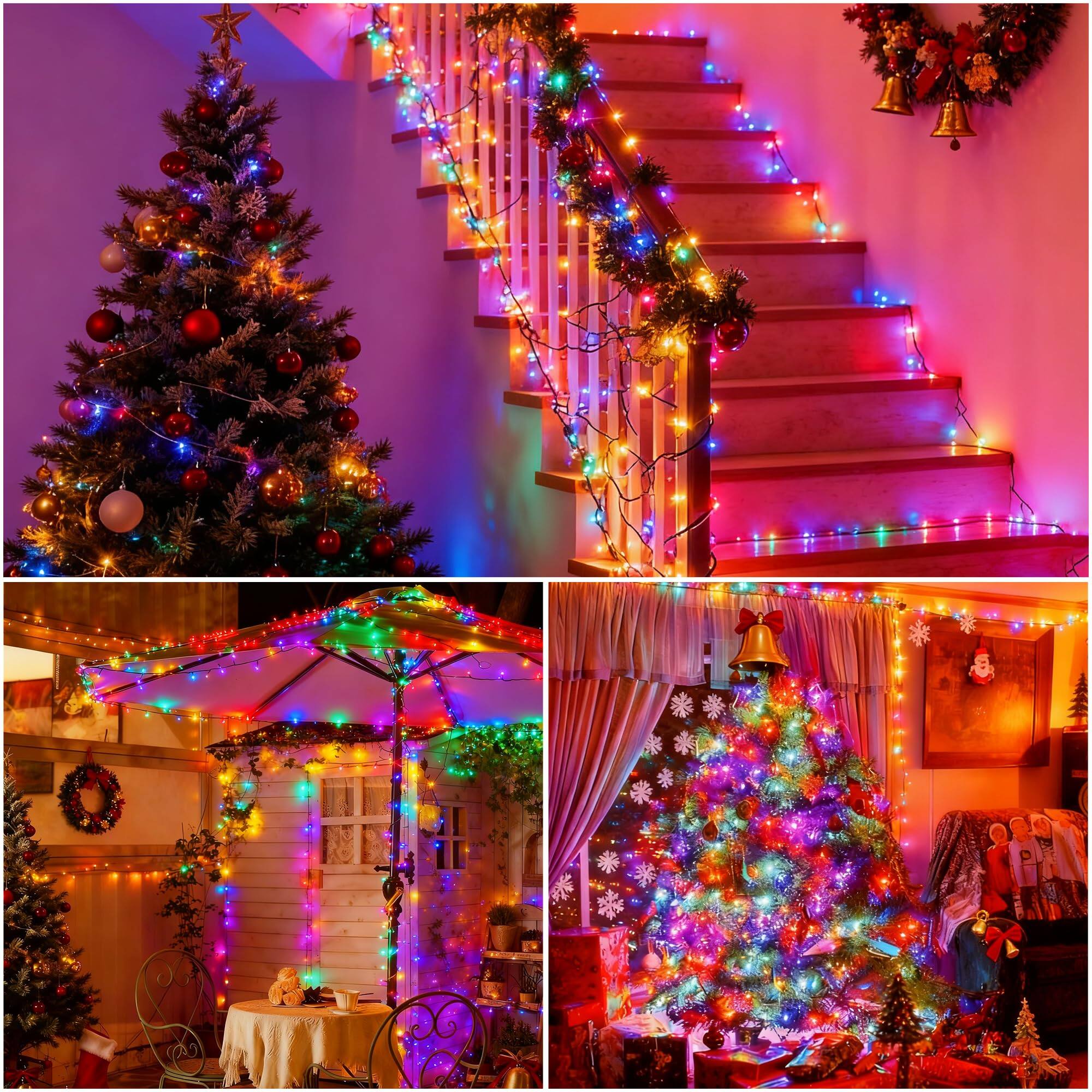 Alt View 5. NICHOLAS KLEIN - Solar String Lights Multicolored 480 Led Twinkle Light Outdoor With 8 Modes & Memory Function - Colorful.