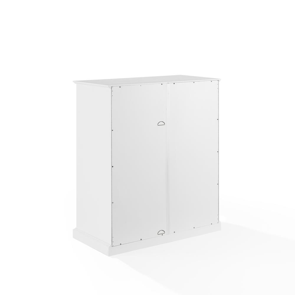 Angle. Crosley Furniture - Cecily Stackable Kitchen Storage Pantry - White.