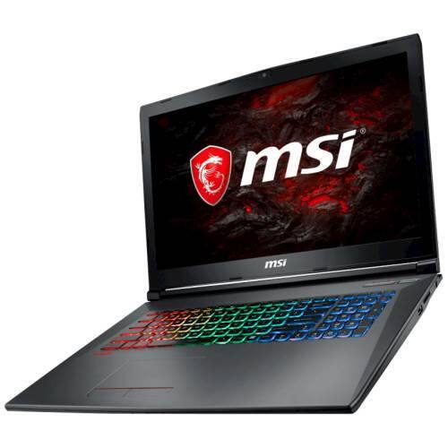 Front. MSI - 17.3" Laptop - Intel Core i7 - 16GB Memory - NVIDIA GeForce GTX 1060 - 1TB Hard Drive - Black.
