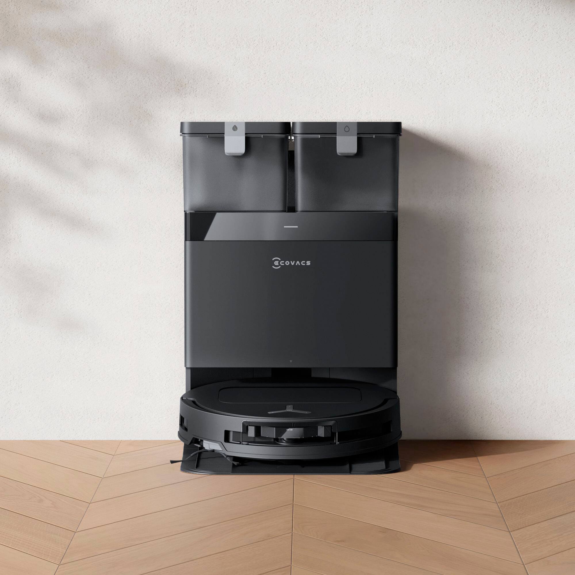 Alt View 1. ECOVACS Robotics - T50 OMNI Robot Vacuum and Spinning Mop plus Auto-Cleaning Station - Black.