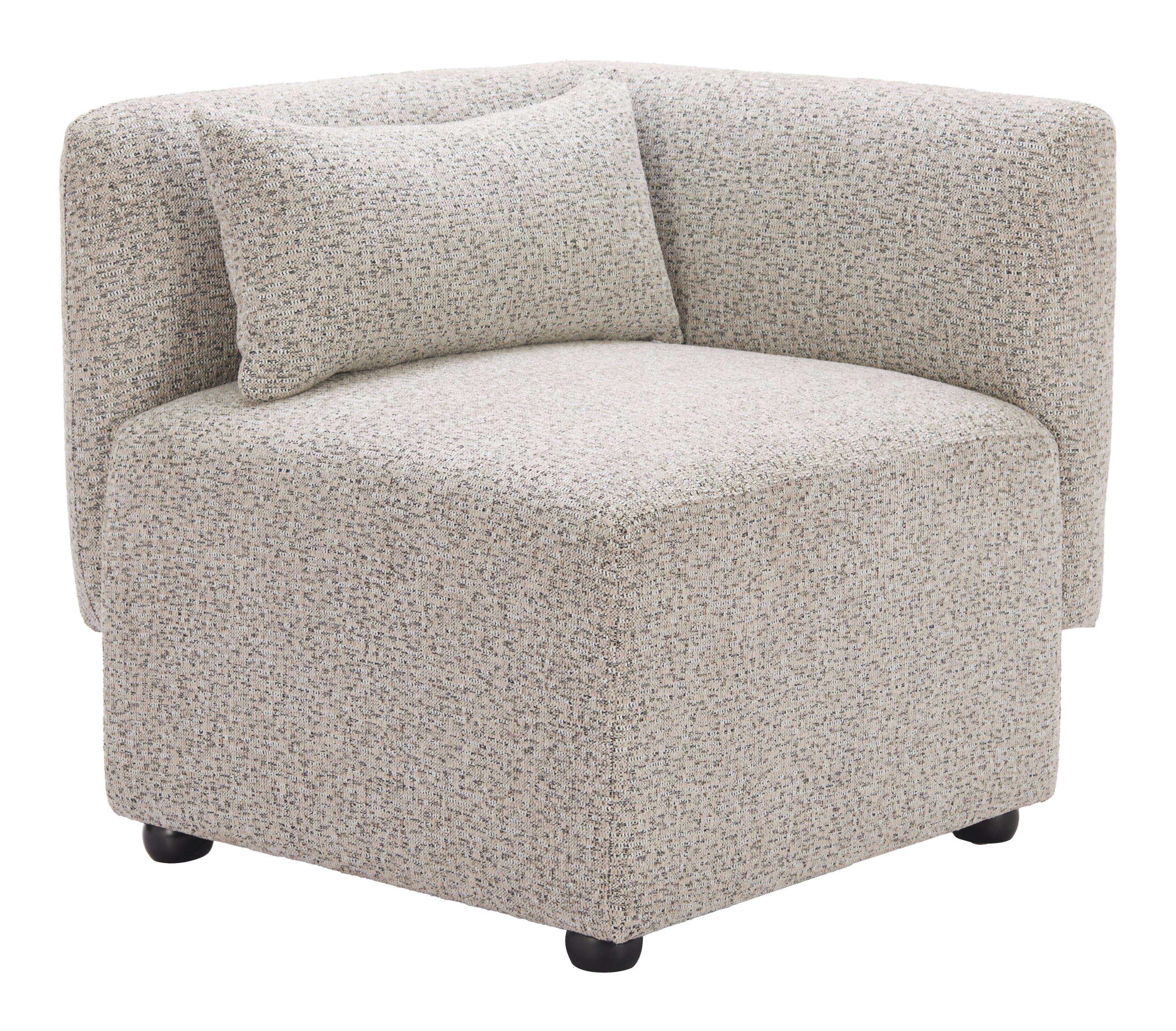 Front. Hivvago - Simu Corner Chair Dune Greige - Dune Greige.