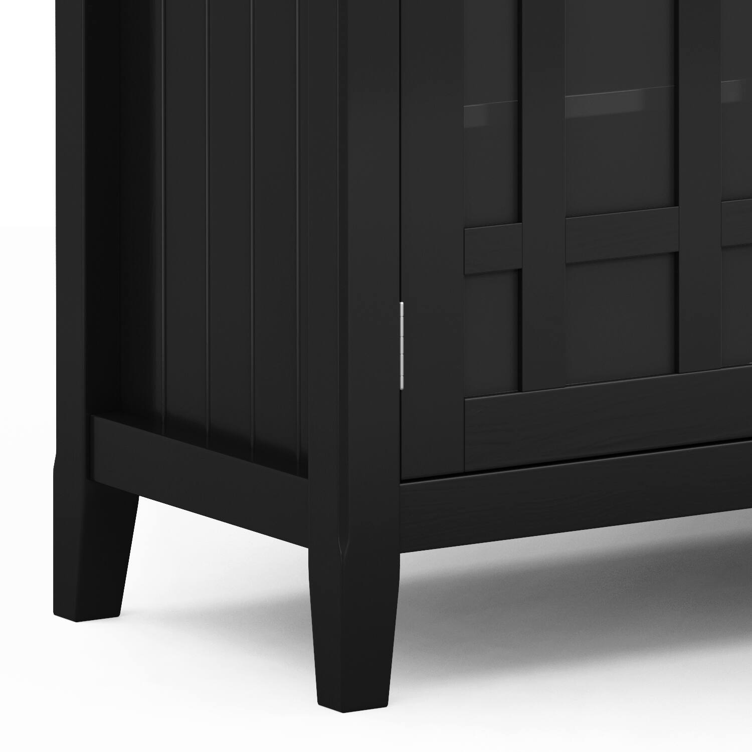 Alt View 9. Simpli Home - Bedford Tall TV Media Stand - Black.