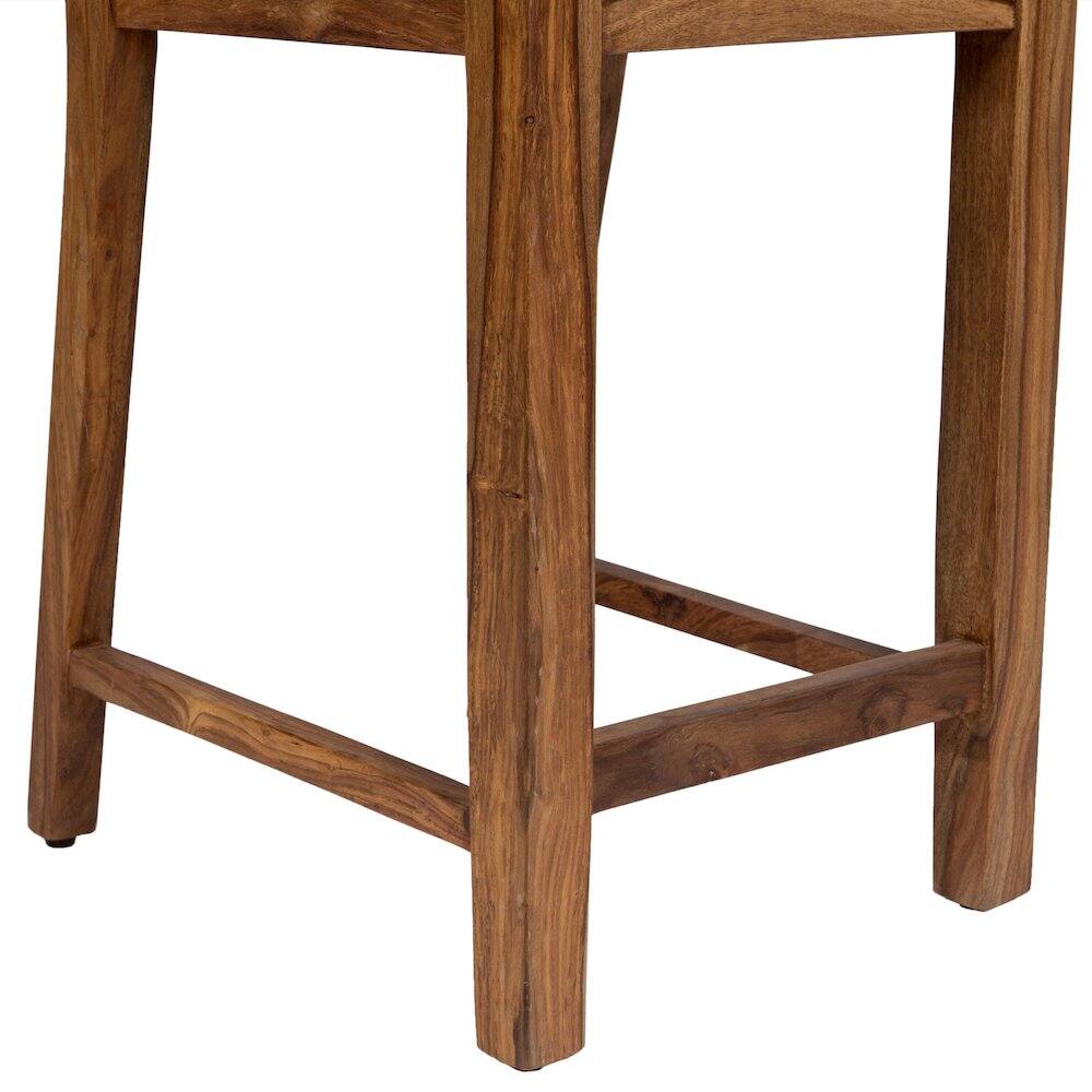Alt View 7. Porter Designs - Urban Solid Sheesham Wood 24" Counter Height Dining Chair - Natural.