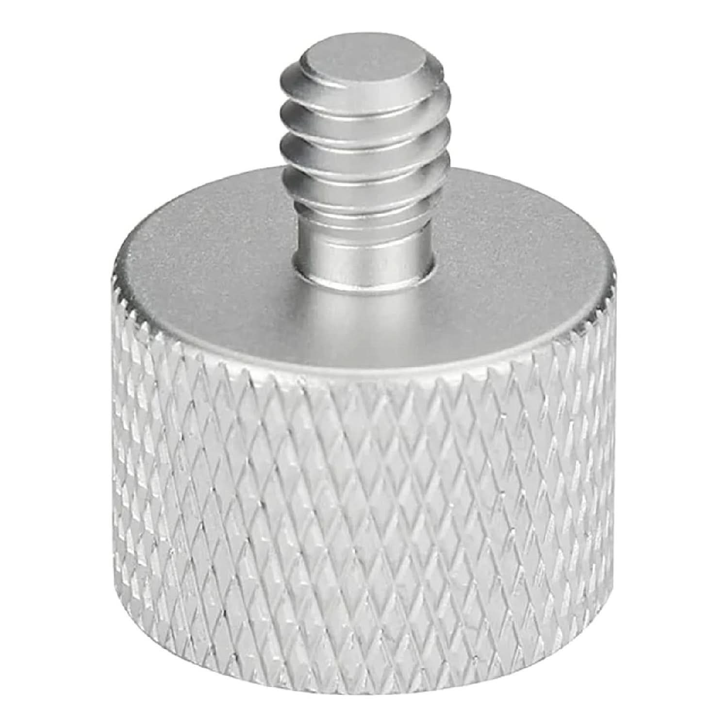 Angle. 5 CORE - 5 Core Mic Stand Adapter 12 Pieces 3/8 Male to 5/8 Female Screw Thread Conversion Connector - Silver.