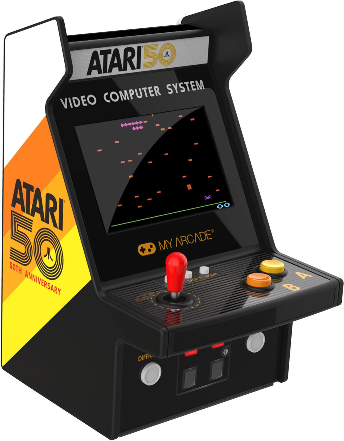 ATARI 50  
VIDEO COMPUTER SYSTEM  

ATARI 50  
50TH ANNIVERSARY  

MY ARCADE  

DIFFIC.