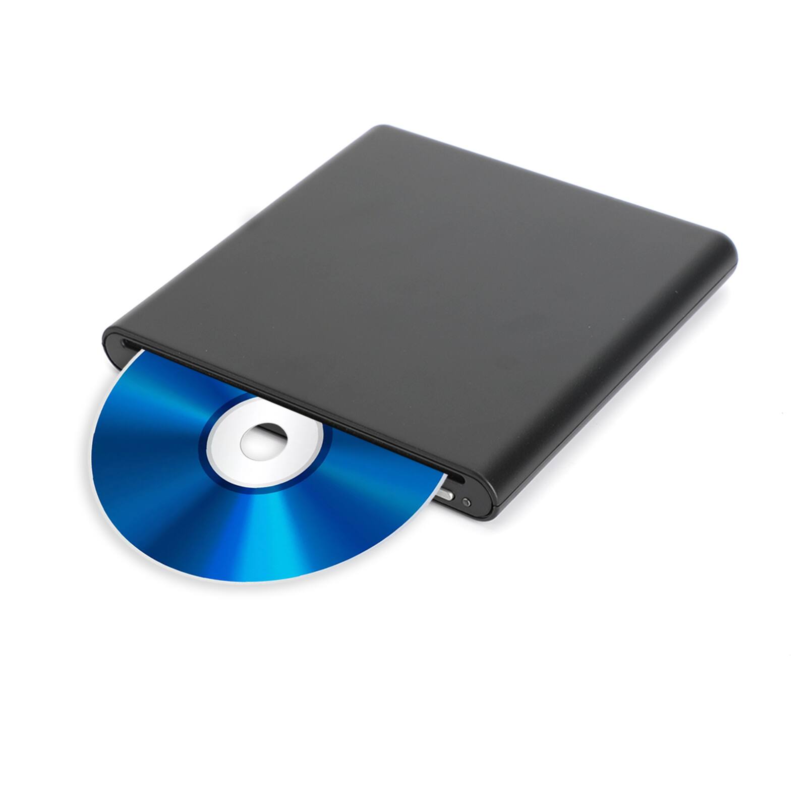 Alt View 1. Topteng - 6X USB 3.0 External Blu-ray Burner - Slot-in BD/DVD/CD RW Writer, Plug & Play, 3D Playback for Laptop & Mac - Black.