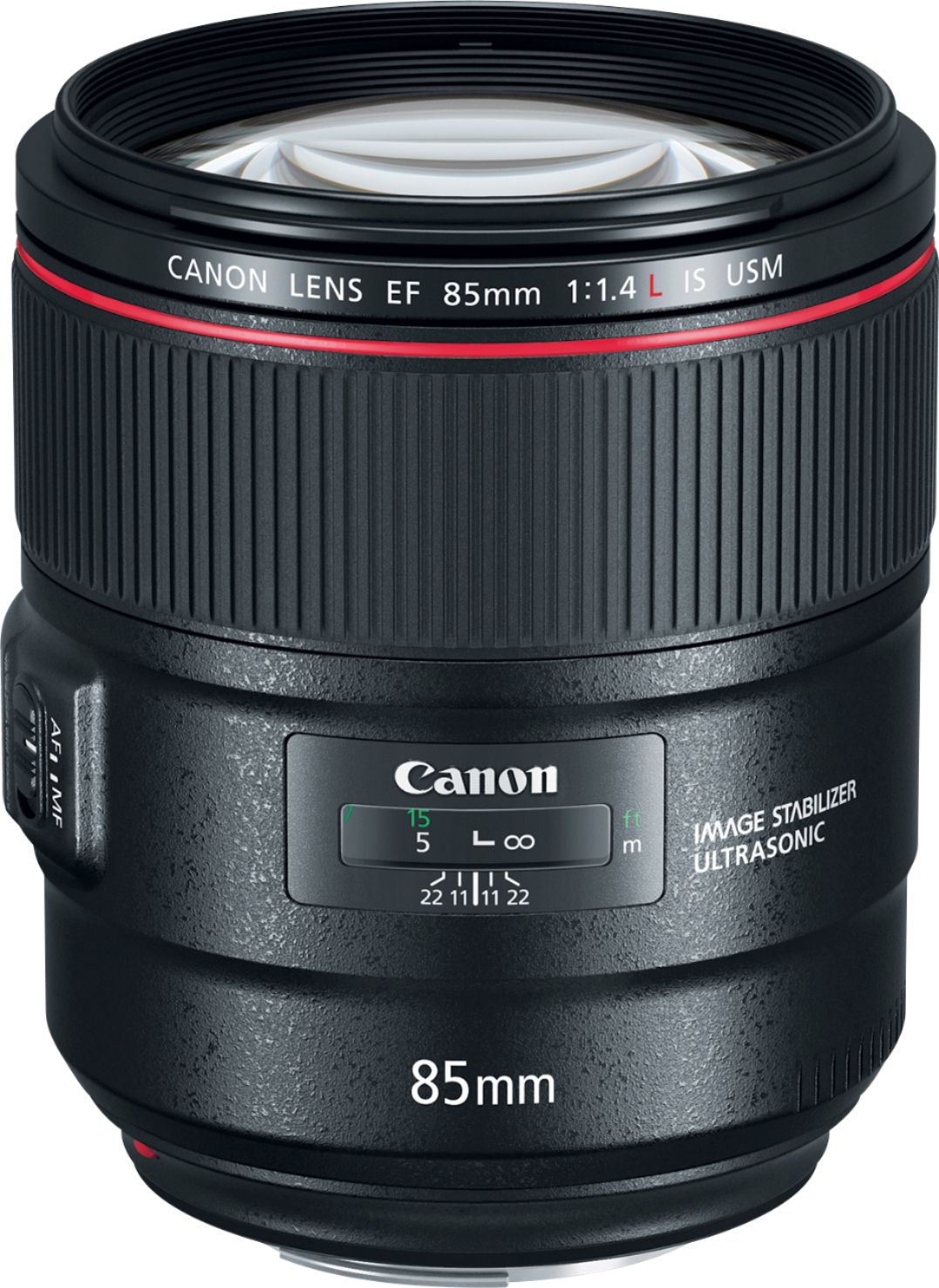 Canon - EF 85mm f/1.4L IS USM Telephoto Lens for DSLRs - Black