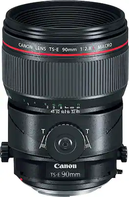 TS-E 90mm f/2.8L Macro Tilt-Shift Lens for Canon DSLRs - Black