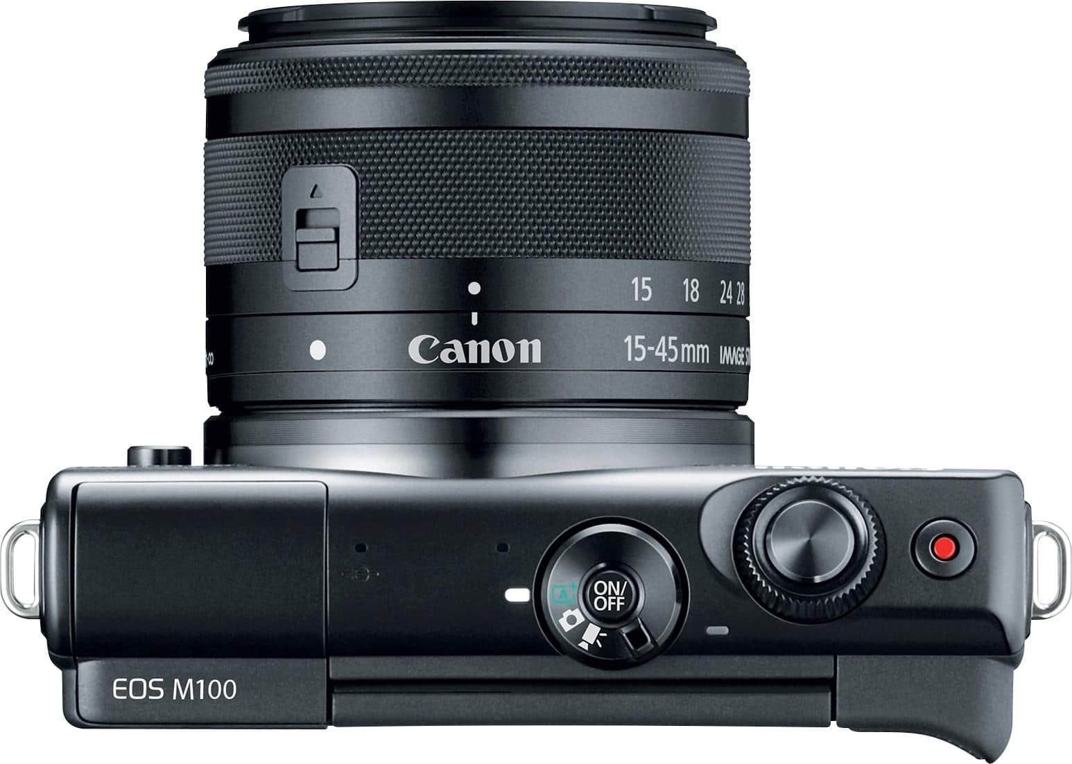 Best Buy: Canon EOS M100 Mirrorless Camera with EF-M 15-45mm IS ...