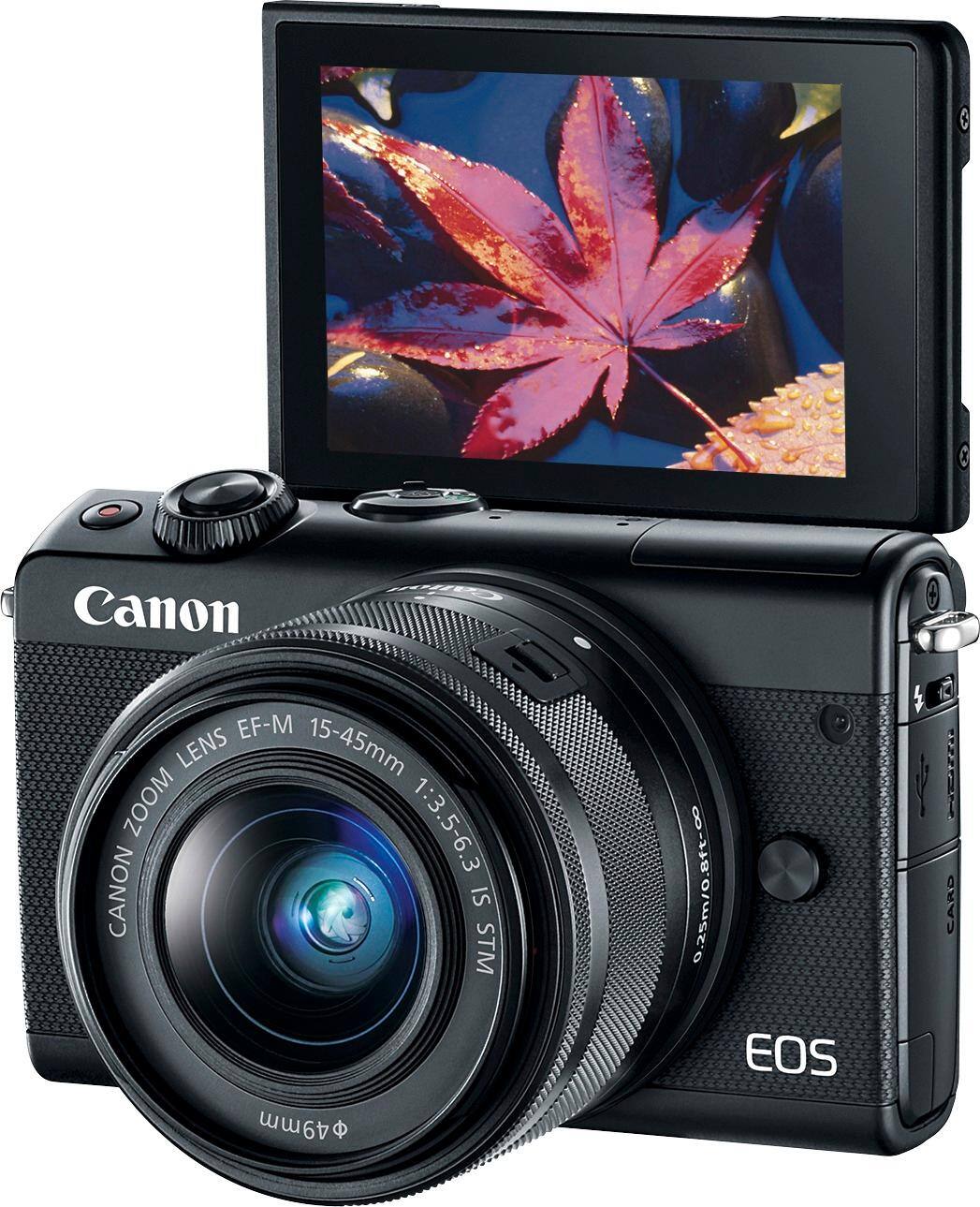 Best Buy: Canon EOS M100 Mirrorless Camera with EF-M 15-45mm IS