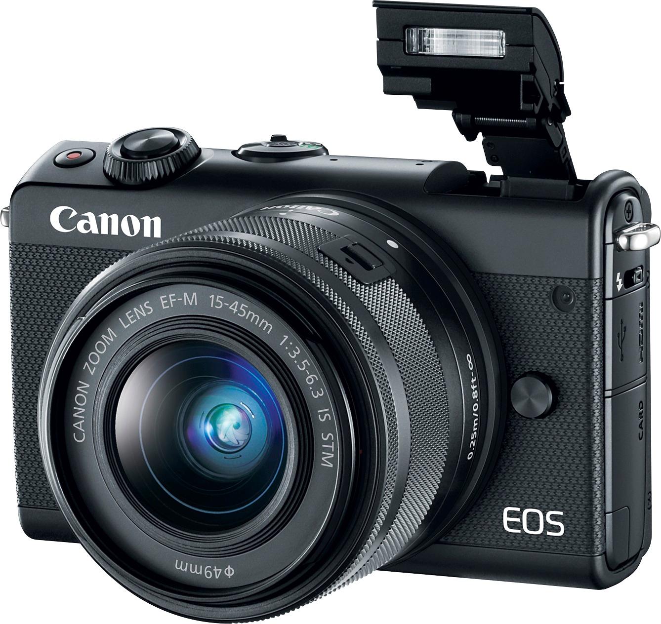 Best Buy: Canon EOS M100 Mirrorless Camera with EF-M 15-45mm IS