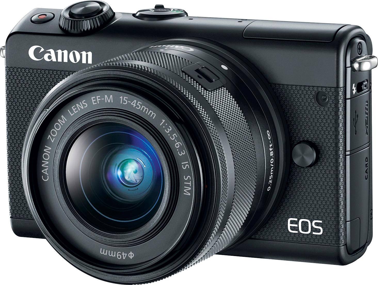 Canon EOS M100 Mirrorless Camera with EF M 15 45mm IS STM Zoom 